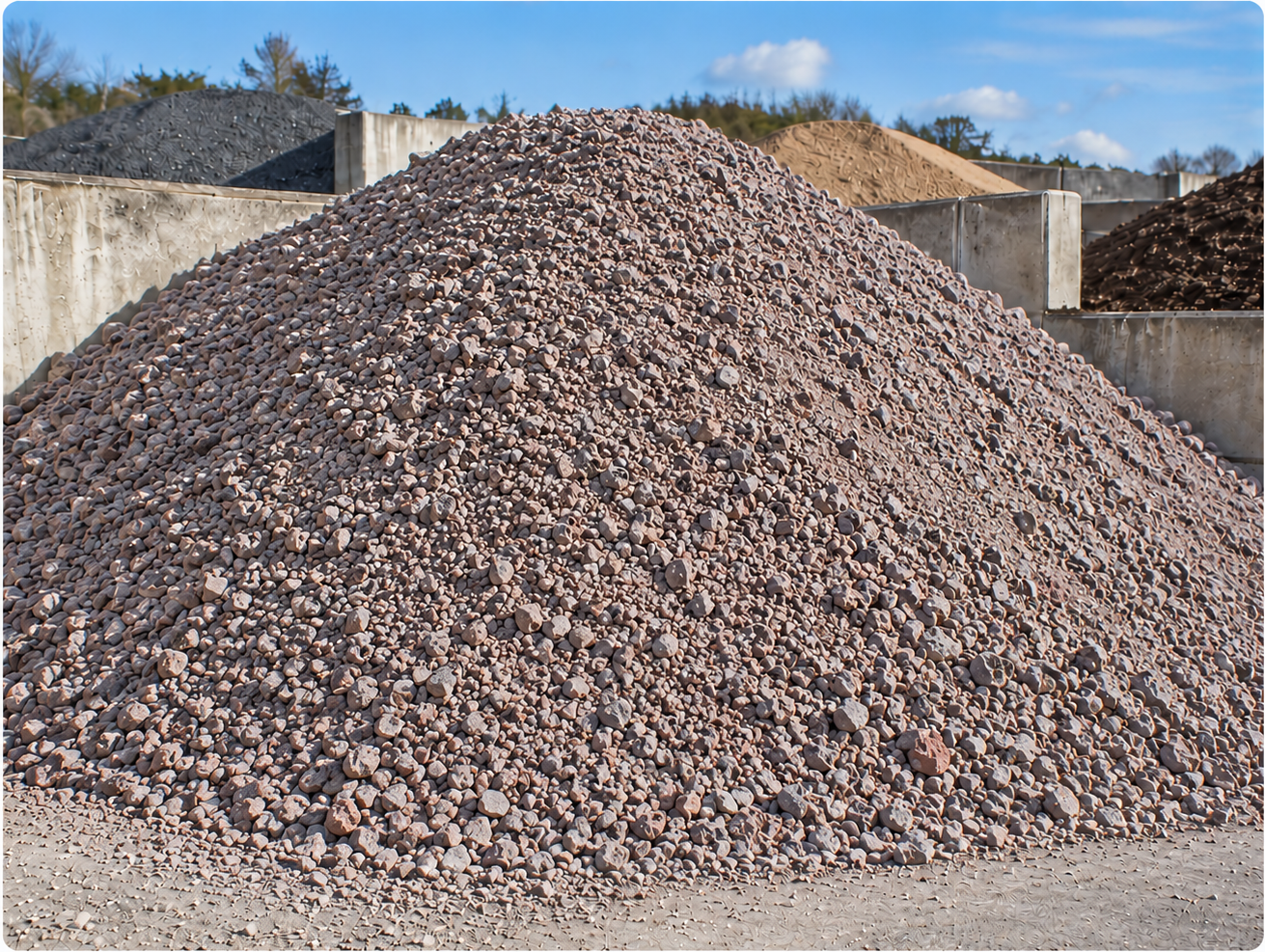 Crushed limestone subbase